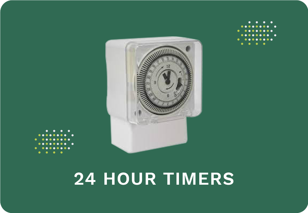 24 Hour Timers - Din Rail And Switch